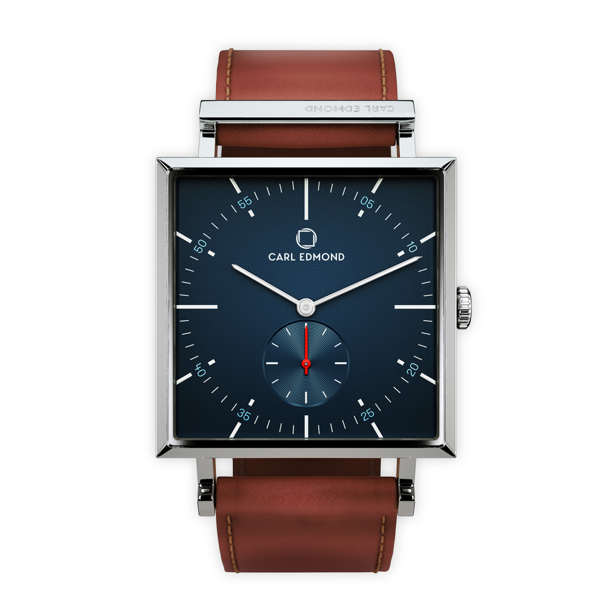 new Montre Homme Carl Edmond GRANIT Bleu G3454-RB21 34 mm - Mouvement Suisse