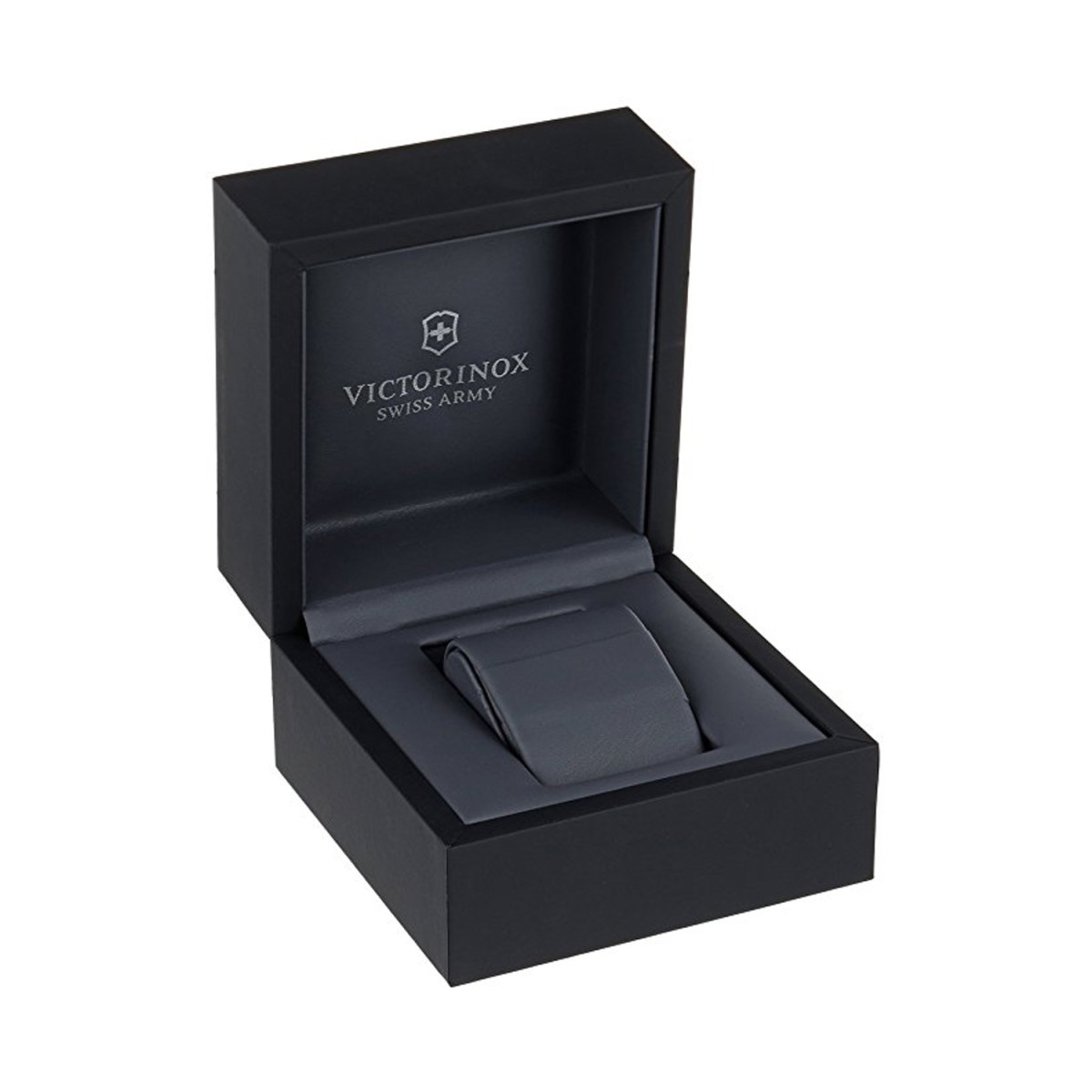Montre Homme Victorinox MAVERICK Chrono PVD 3N, lunette et cadran noir, bracelet caoutchouc noir - 43 mm