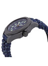 Montre Homme Victorinox I.N.O.X. CARBON, boîtier acier inoxydable noir, bracelet paracorde bleu - 43 mm