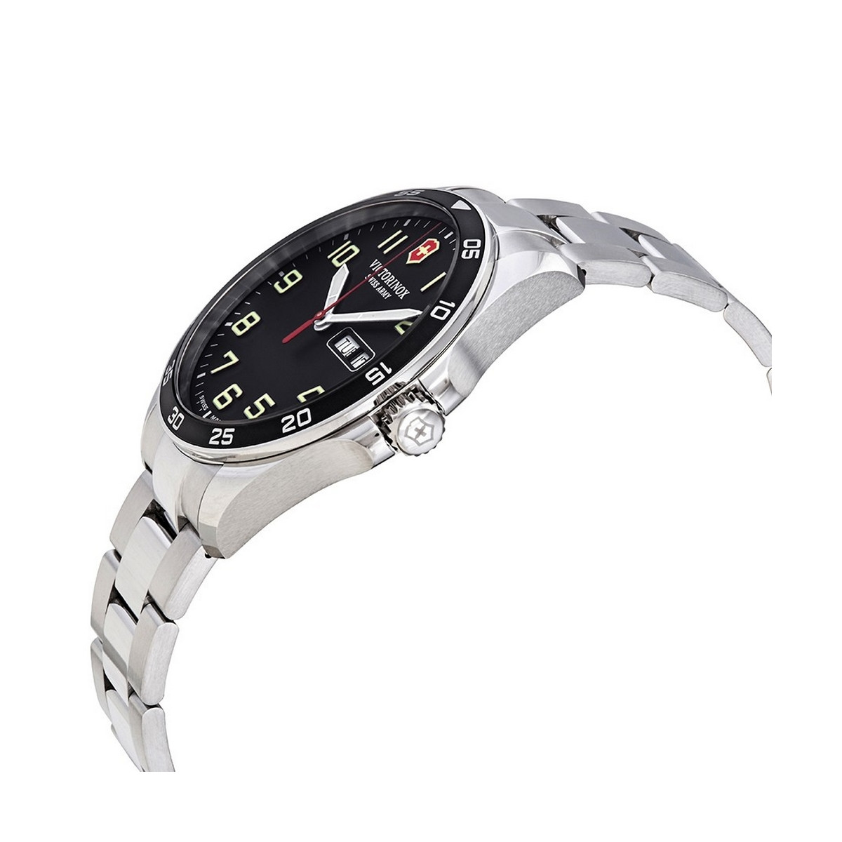 Montre Homme Victorinox FIELDFORCE, boîtier acier inoxydable, bracelet acier inoxydable - 42 mm Montre Homme Victorinox FIELDFORCE, boîtier acier inoxydable, bracelet acier inoxydable - 42 mm