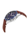 Montre Homme Victorinox FIELDFORCE Chronograph, boîtier acier inoxydable, bracelet cuir marron