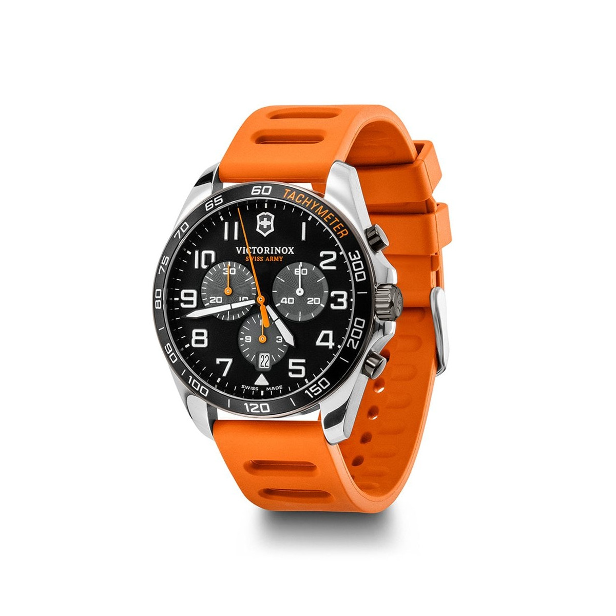 Montre Homme Victorinox FIELDFORCE SPORT en caoutchouc orange