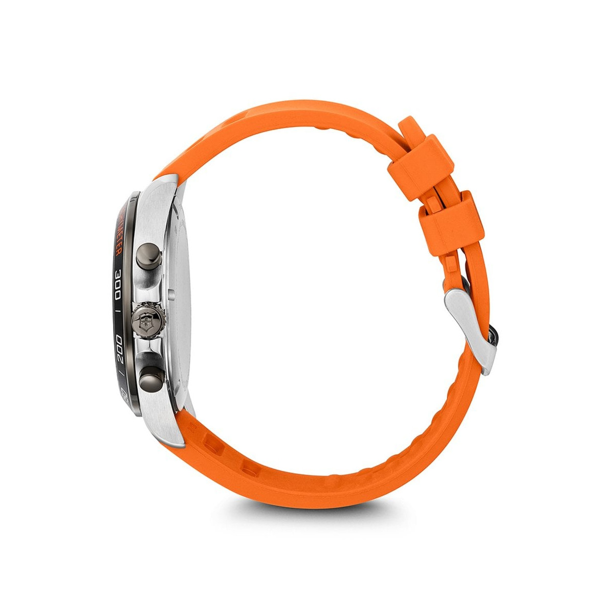 Montre Homme Victorinox FIELDFORCE sport chrono, boîtier acier inoxydable, bracelet caoutchouc orange Montre Homme Victorinox FIELDFORCE SPORT en caoutchouc orange