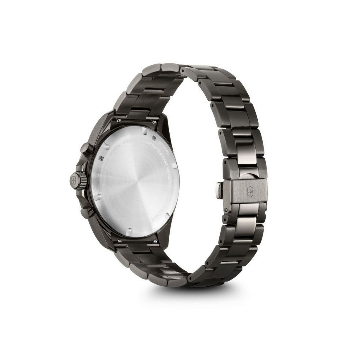 Montre Homme Victorinox FIELDFORCE Sport Chrono, cadran noir, bracelet acier inoxydable noir - 42 mm Montre Homme Victorinox FIELDFORCE SPORT en acier noir