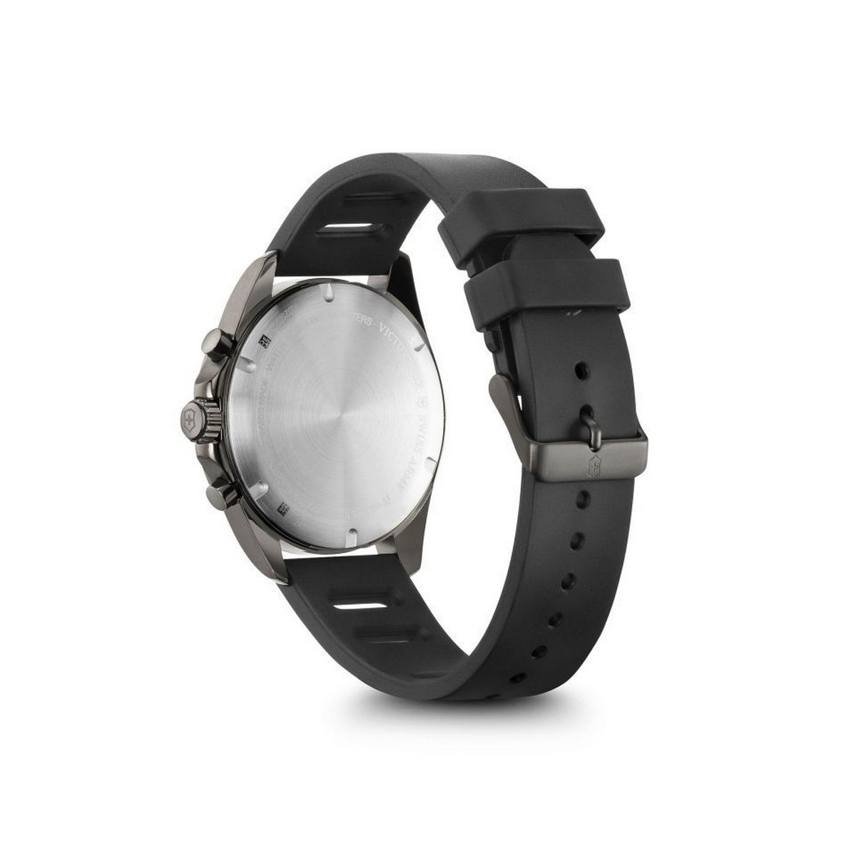 Montre Homme Victorinox FIELDFORCE Sport Chrono, cadran gris, bracelet caoutchouc noir - 42 mm Montre Homme Victorinox FIELDFORCE SPORT en caoutchouc noir
