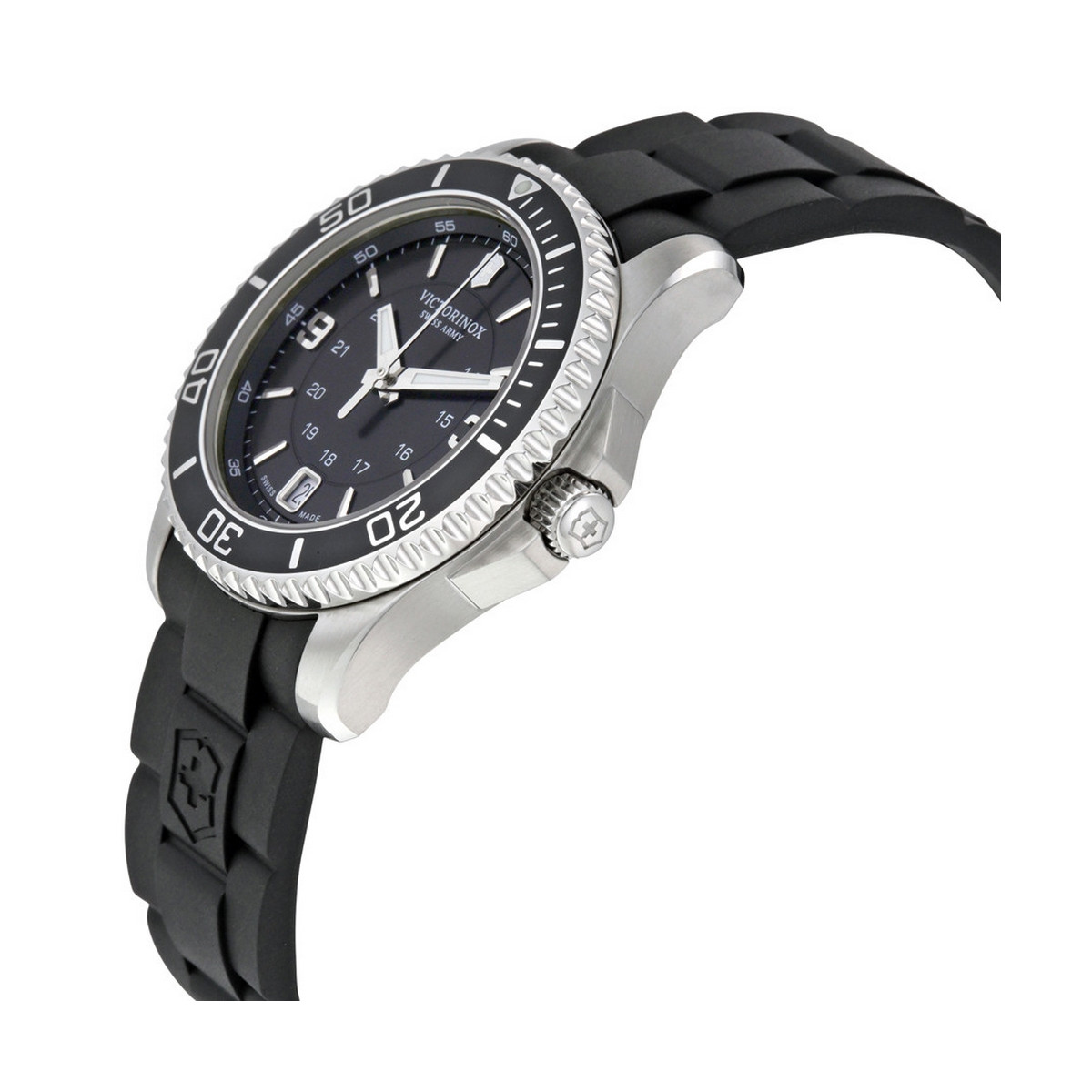 Montre Femme Victorinox MAVERICK Small, lunette noir, cadran noir et ...