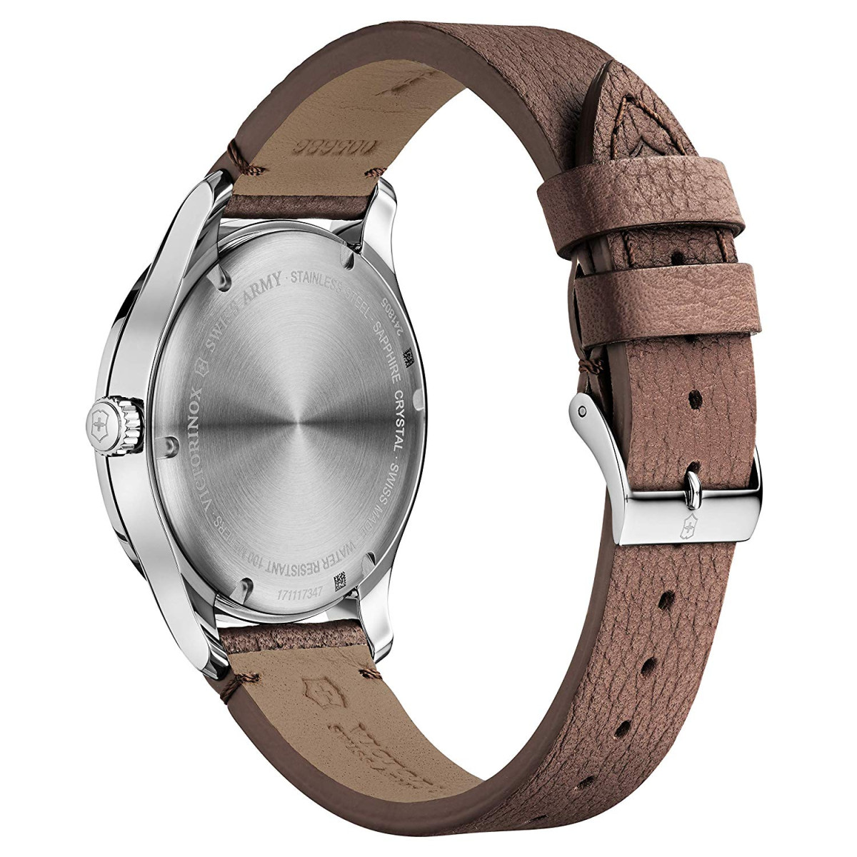 Montre Homme Victorinox ALLIANCE Large, cadran marron, bracelet cuir marron - 40mm Montre Homme Victorinox ALLIANCE Large, cadran marron, bracelet cuir marron - 40mm