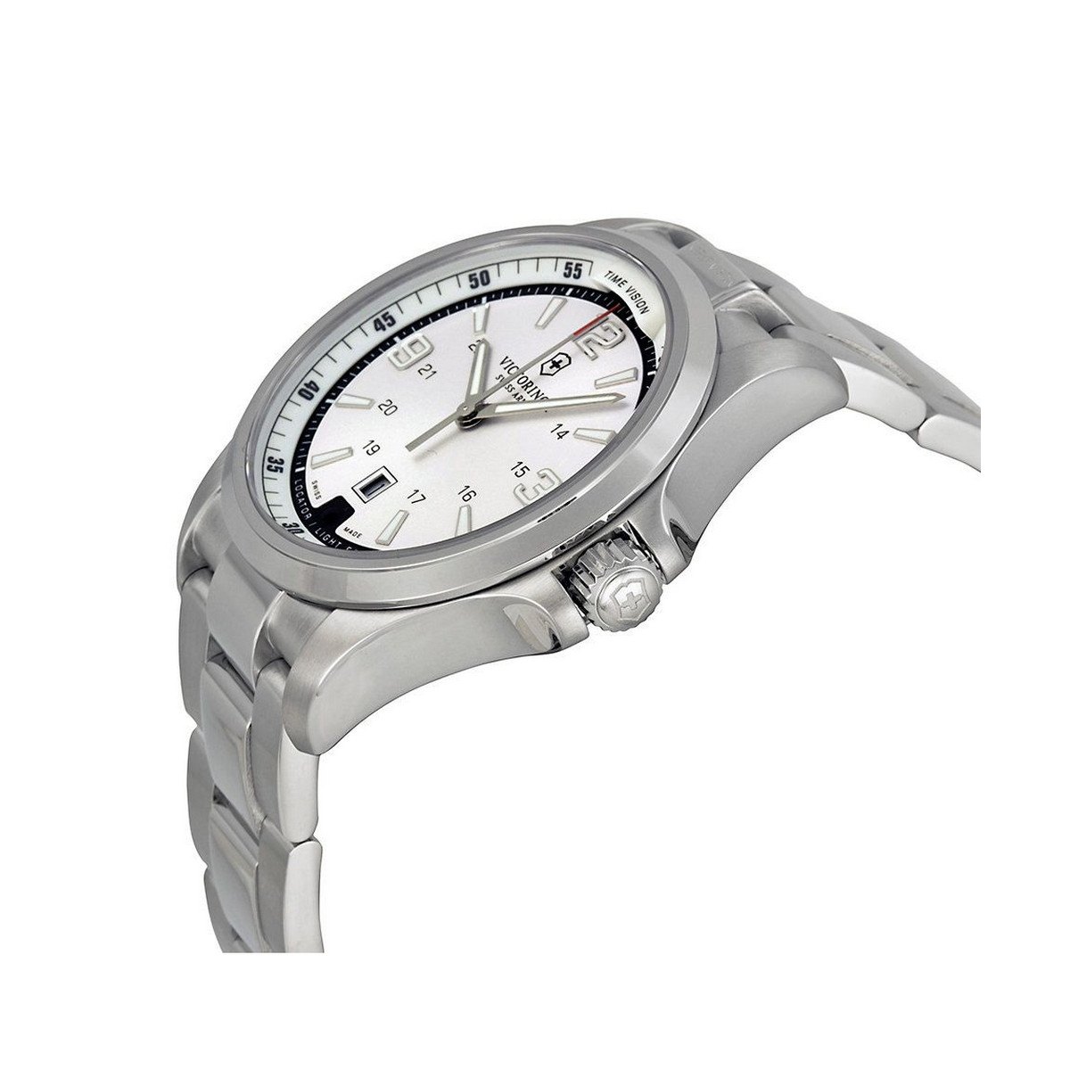 Montre Homme Victorinox NIGHT VISION, cadran blanc argenté - 42 mm Montre Homme Victorinox NIGHT VISION, cadran blanc argenté - 42 mm