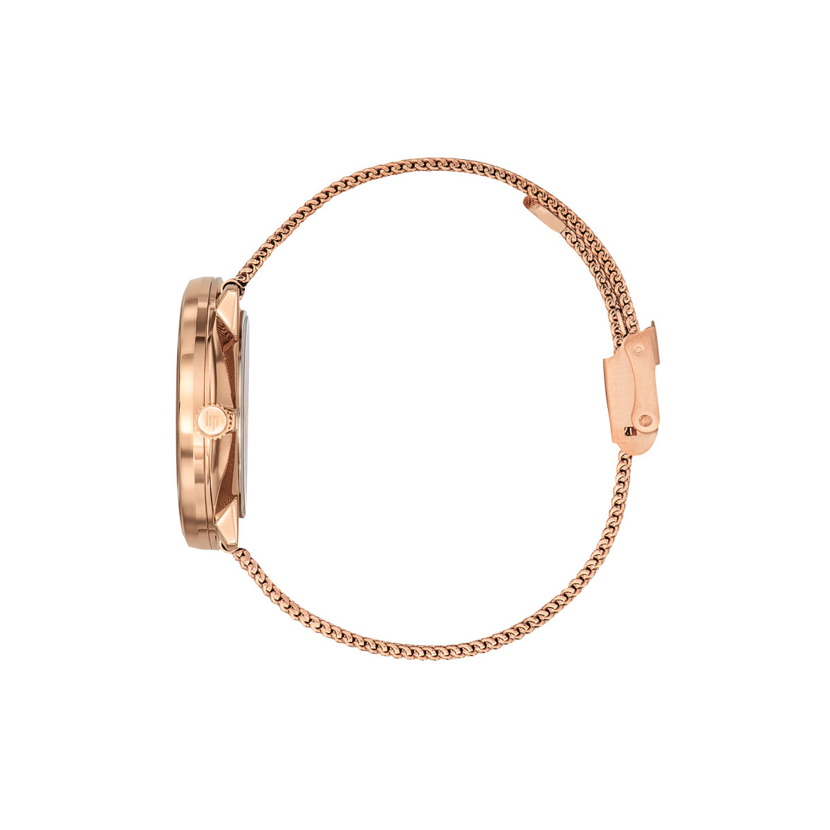 Montre mixte Lip "DAUPHINE" 34 mm cadran argenté - 671321 Montre mixte Lip DAUPHINE en métal rose