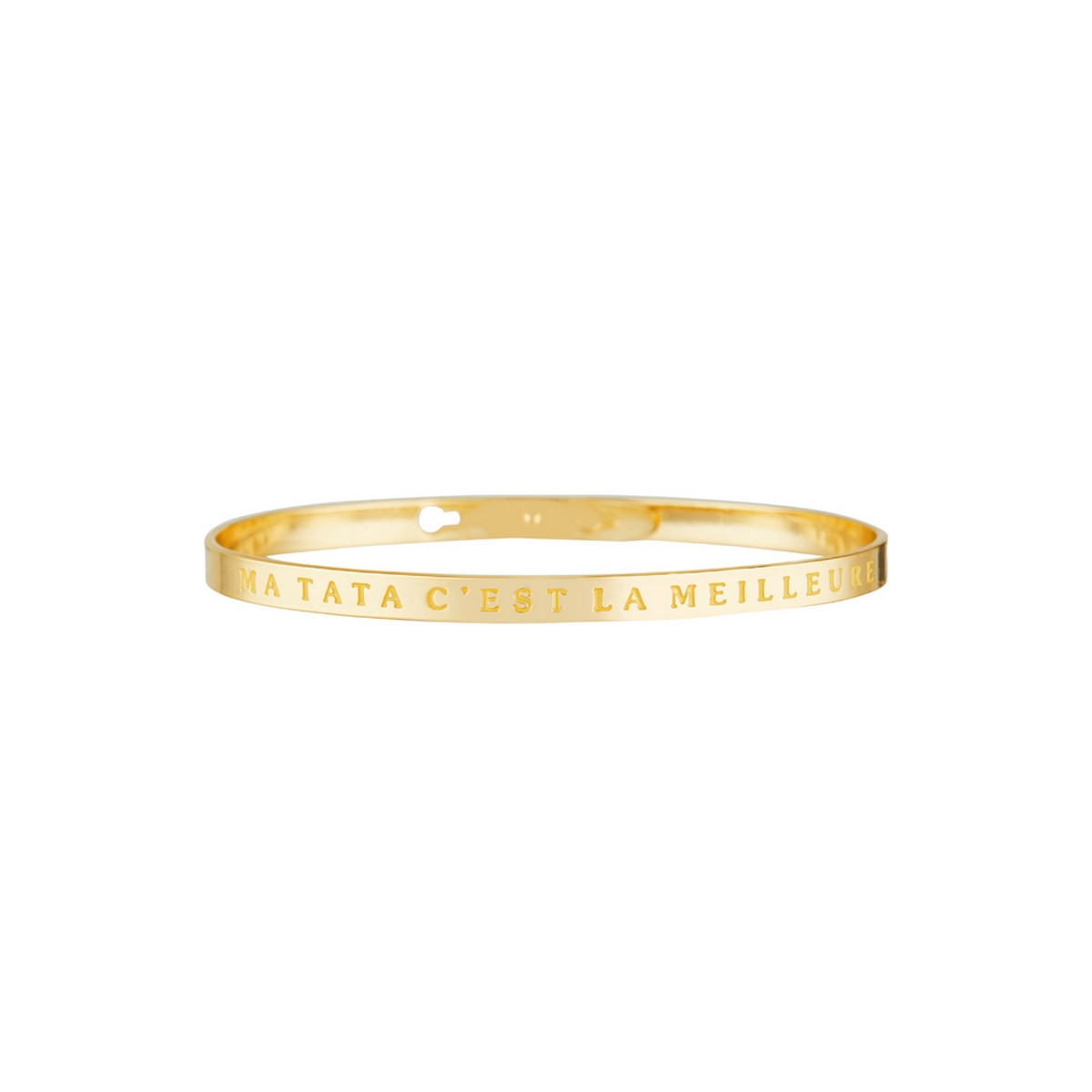 Bracelet à message "Ma Tata c'est La Meilleure" Laiton doré