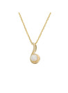 Pendentif Or Jaune et perle blanche "Ambiante" + Chaîne offerte