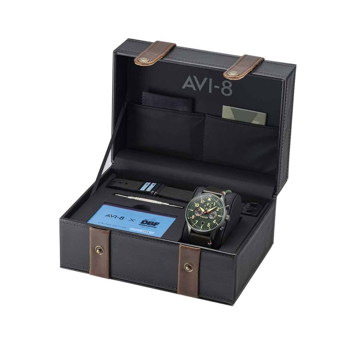 Montre Homme AVI-8 Hawker Hurricane EDITION LIMITEE Douglas Bader vert – AV-4072-02 Montre Homme AVI-8 Hawker Hurricane EDITION LIMITEE Douglas Bader vert – AV-4072-02