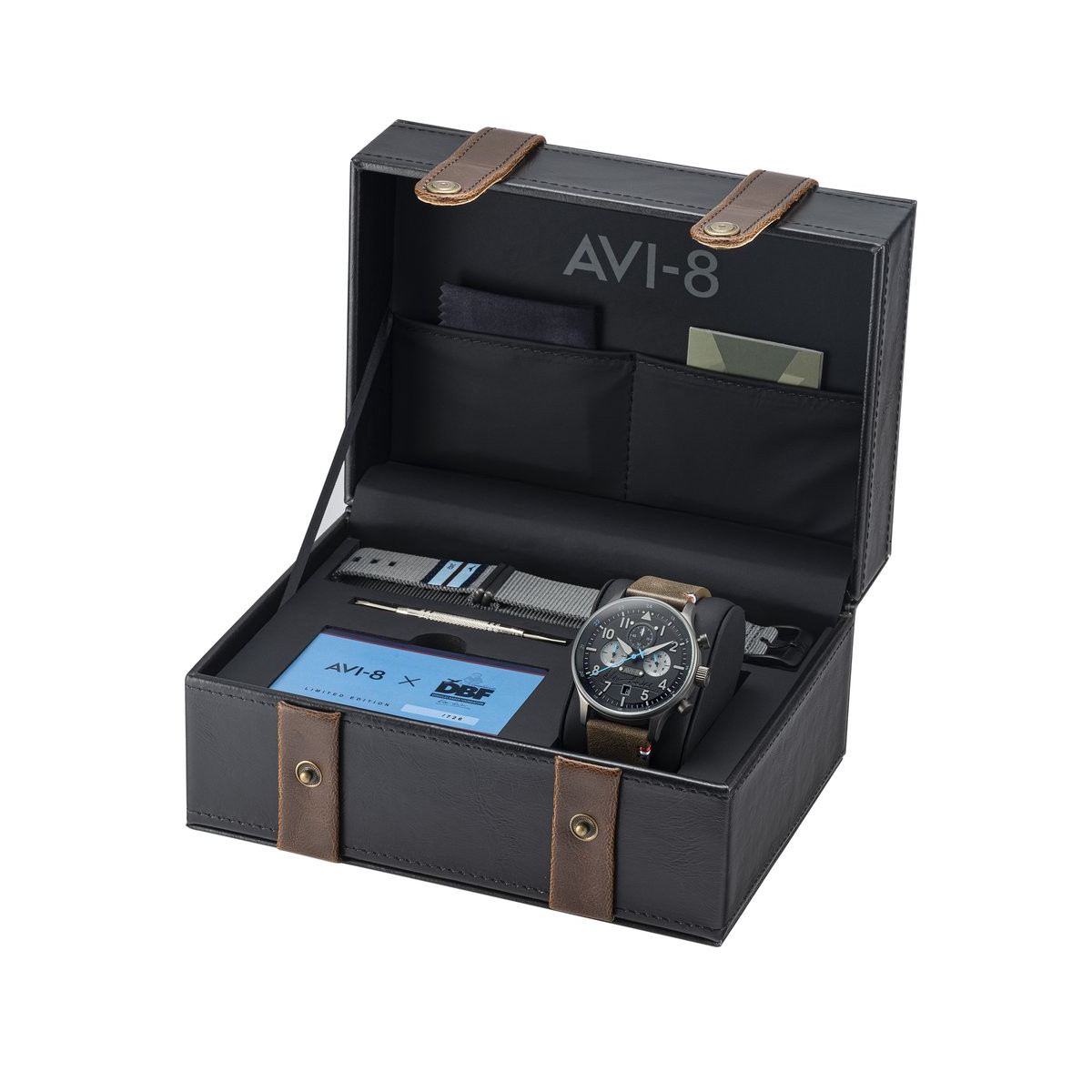 Montre Homme AVI-8 Hawker Hurricane EDITION LIMITEE Douglas Bader noir – AV-4072-03 Montre Homme AVI-8 Hawker Hurricane EDITION LIMITEE Douglas Bader noir – AV-4072-03
