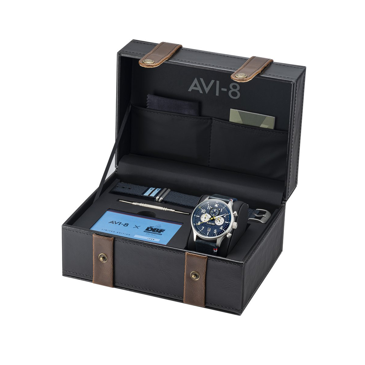 Montre Homme AVI-8 Hawker Hurricane EDITION LIMITEE Douglas Bader bleu  – AV-4072-01