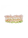 Bracelet "Enroulade Multicolore" Perles6-7mm