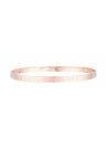 "JE T'AIME, UN PEU, BEAUCOUP, A LA FOLIE" bracelet jonc rosé à message
