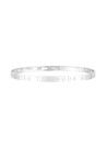"I LOVE U TO THE MOON AND BACK" bracelet jonc argenté à message