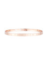 "I LOVE U TO THE MOON AND BACK" bracelet jonc rosé à message