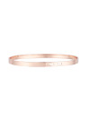 "I LOVE U TO THE MOON AND BACK" bracelet jonc rosé à message