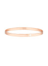 "TU ES LE PLUS BEAU JOUR DE MA VIE" bracelet jonc rosé à message