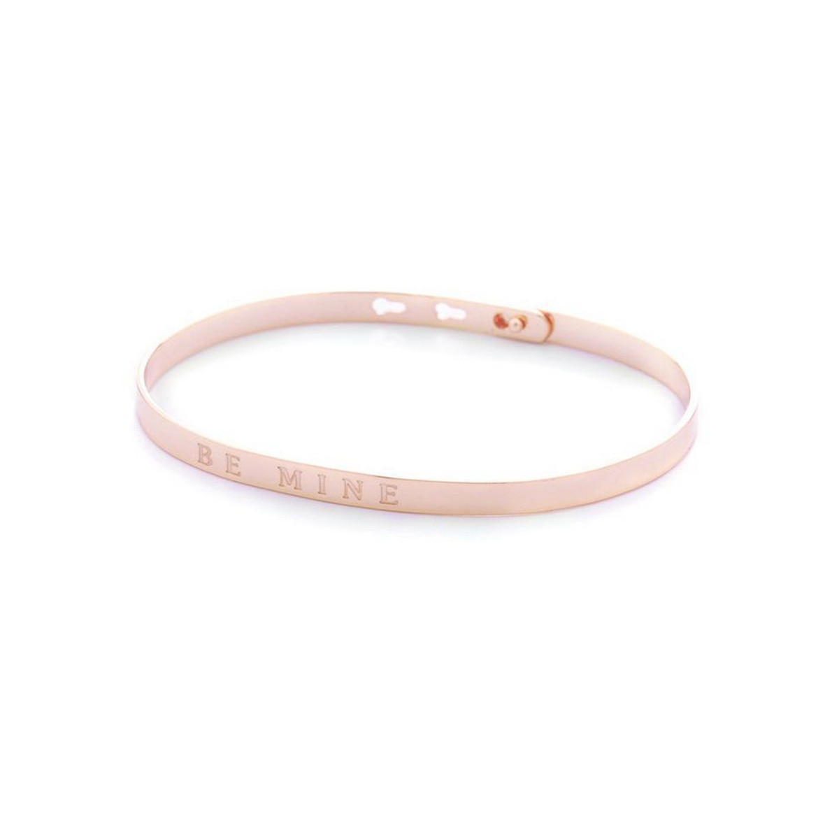 "BE MINE" bracelet jonc rosé à message "BE MINE" bracelet jonc rosé à message