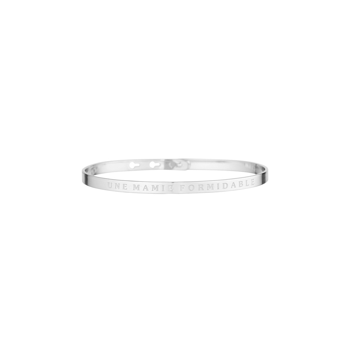 Bracelet à message "Une Mamie Formidable" Laiton argenté