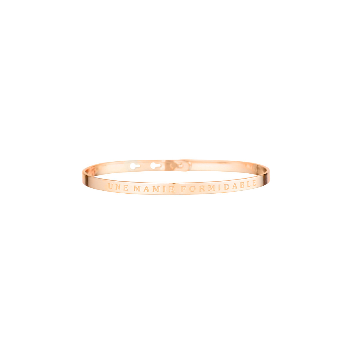 Bracelet à message "Une Mamie Formidable" Laiton rosé
