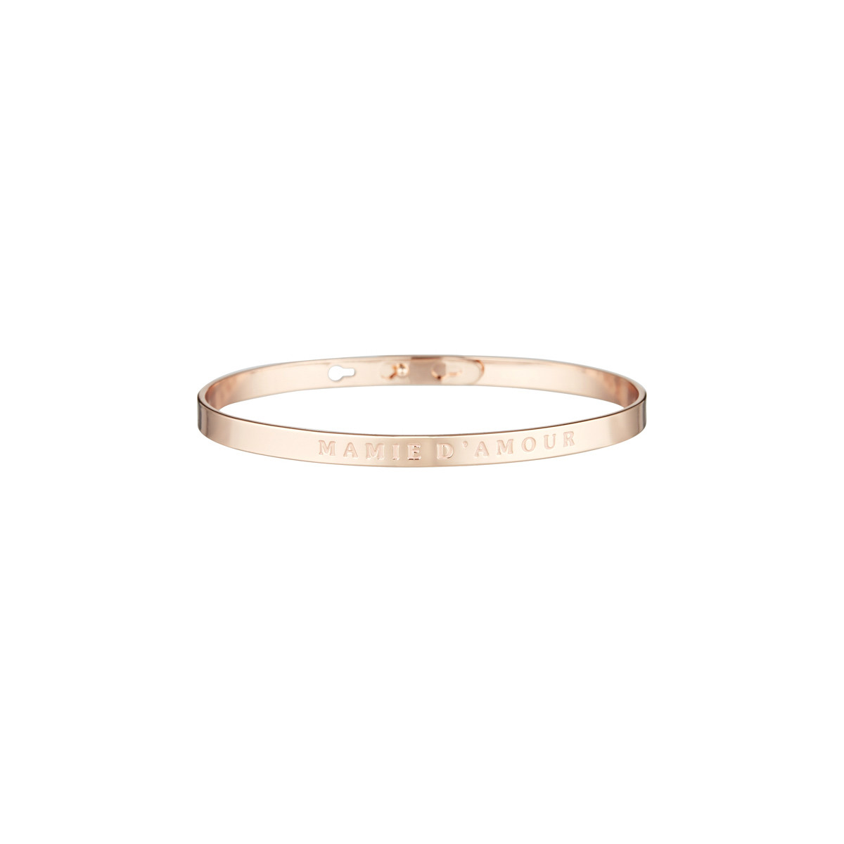 Bracelet personnalisé : MAMIE D'AMOUR Rosé - Mes-bijoux.fr
