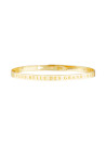 "LA PLUS BELLE DES GRAND-MÈRES" bracelet jonc doré à message