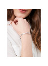 "FEE MARRAINE" Jonc argenté bracelet à message
