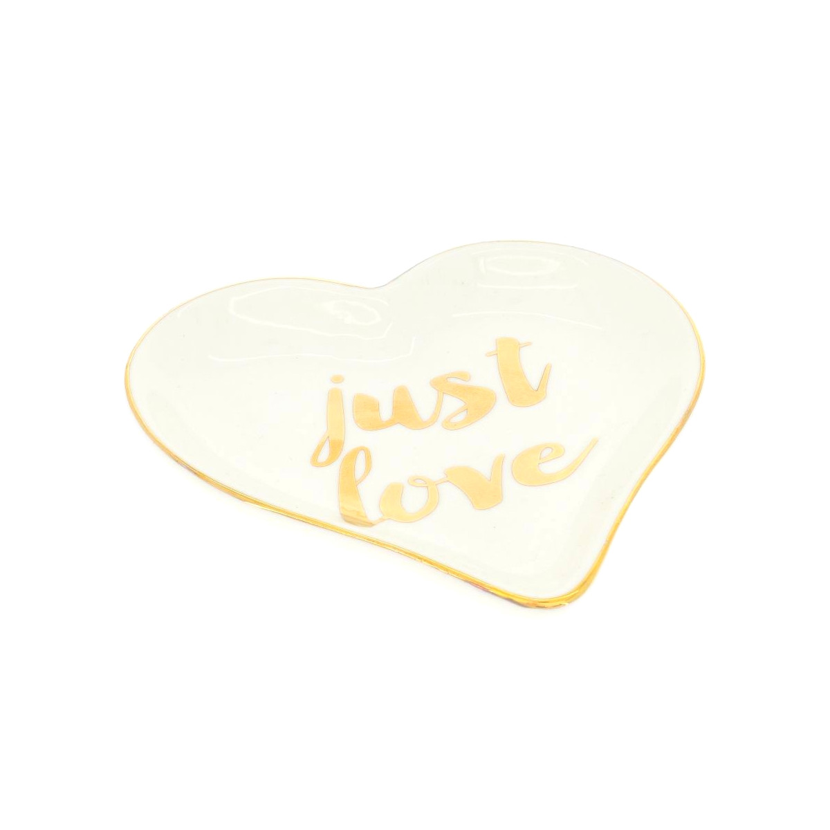 Coupelle Porte Bijoux JUST LOVE - 11,5 x 11,5 x 2 cm Coupelle Porte Bijoux JUST LOVE - 11,5 x 11,5 x 2 cm