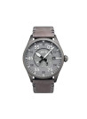 Montre Homme AVI-8 SPITFIRE Automatique Cadran acier gris  Bracelet acier + Bracelet cuir