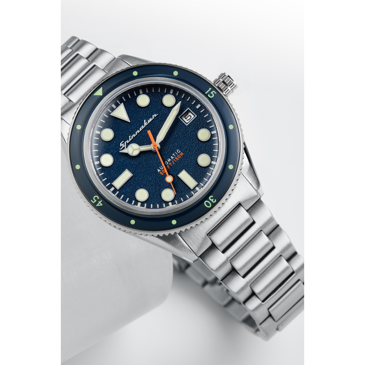 Montre Homme Spinnaker CAHILL Automatique Cadran bleu Bracelet en acier inoxydable Montre Homme Spinnaker CAHILL Automatique Cadran bleu Bracelet en acier inoxydable