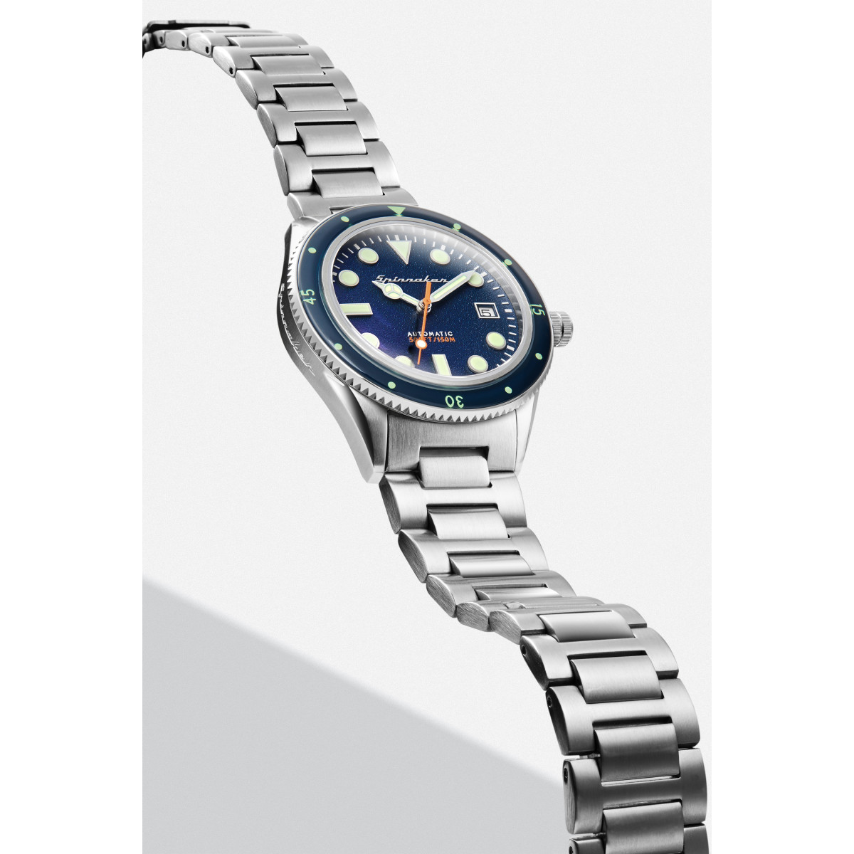 Montre Homme Spinnaker CAHILL Automatique Cadran bleu Bracelet en acier inoxydable Montre Homme Spinnaker CAHILL Automatique Cadran bleu Bracelet en acier inoxydable