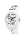 Montre Unisexe Superdry URBAN KANJI Analogique Cadran blanc avec motifs  Bracelet en silicone à motifs