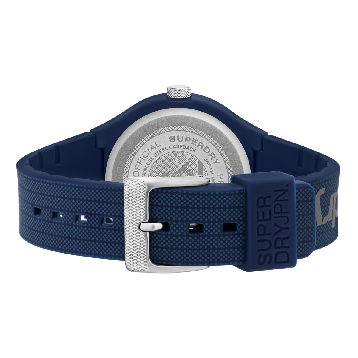 Montre Homme Superdry URBAN XL MESH Analogique Cadran soleillé bleu Bracelet en silicone Montre Homme Superdry URBAN XL MESH en silicone bleu