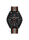 Montre Homme Superdry OSAKA UTILITY Analogique Cadran noir  Bracelet en silicone à motifs