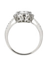 Solitaire Or Blanc et Diamants 0,74 carat "POMPADOUR"