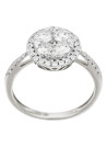 Solitaire Or Blanc et Diamants 0,74 carat "POMPADOUR"