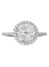 Solitaire Or Blanc et Diamants 0,74 carat "POMPADOUR"