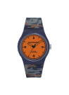 Montre Unisexe Superdry URBAN FLURO CAMO Analogique Cadran orange  Bracelet en silicone à motifs