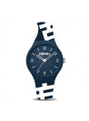 Montre Homme Superdry URBAN XL KANJI Analogique Cadran bleu  Bracelet en silicone à motifs