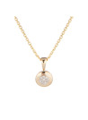 Pendentif or jaune et diamants 0,02/8