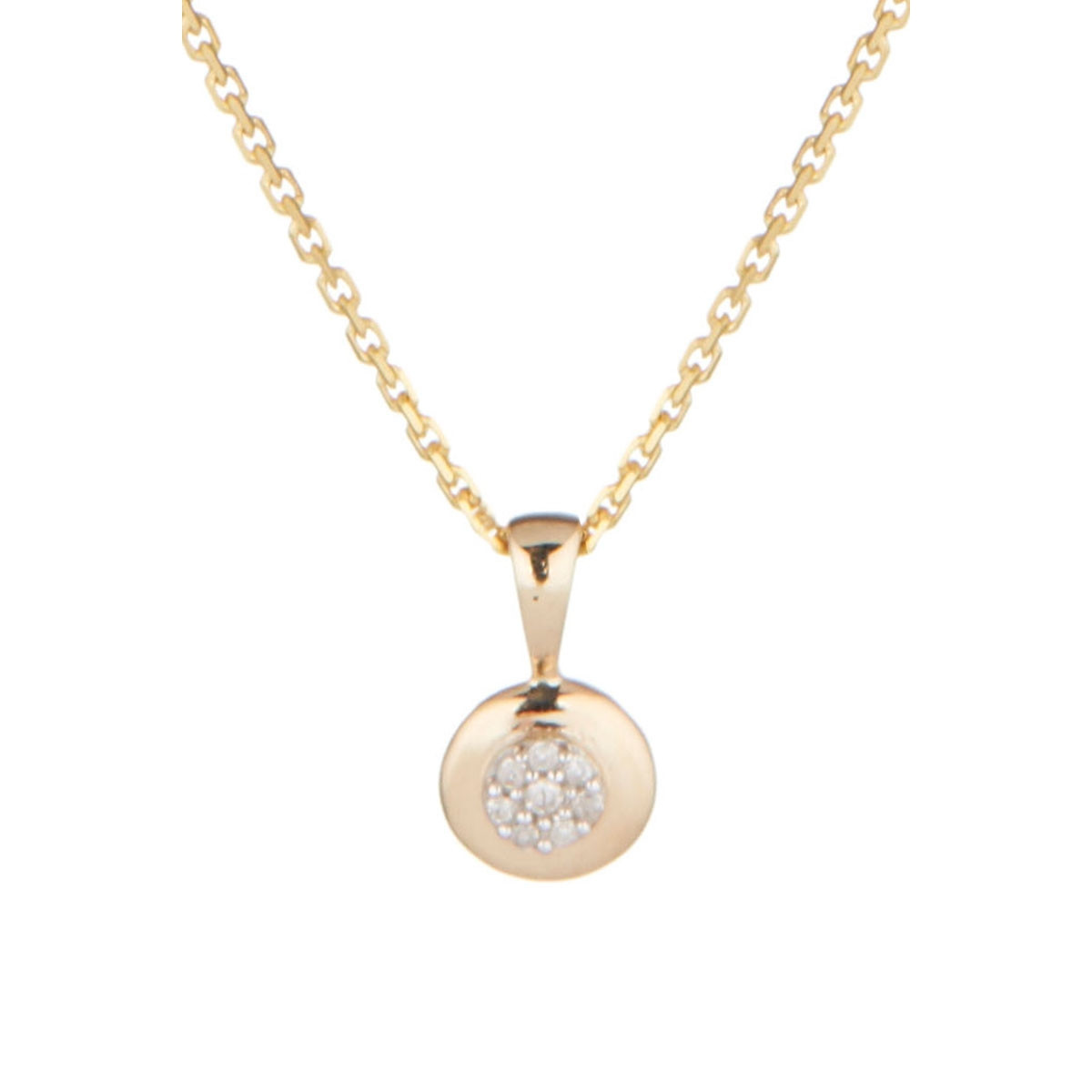 Pendentif "Gisèle" Or jaune et Diamant