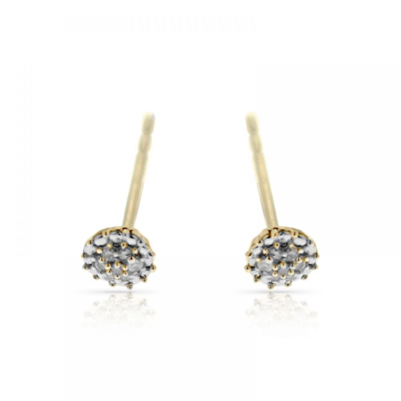 Boucles d'oreilles "Syana" Or jaune et Diamant