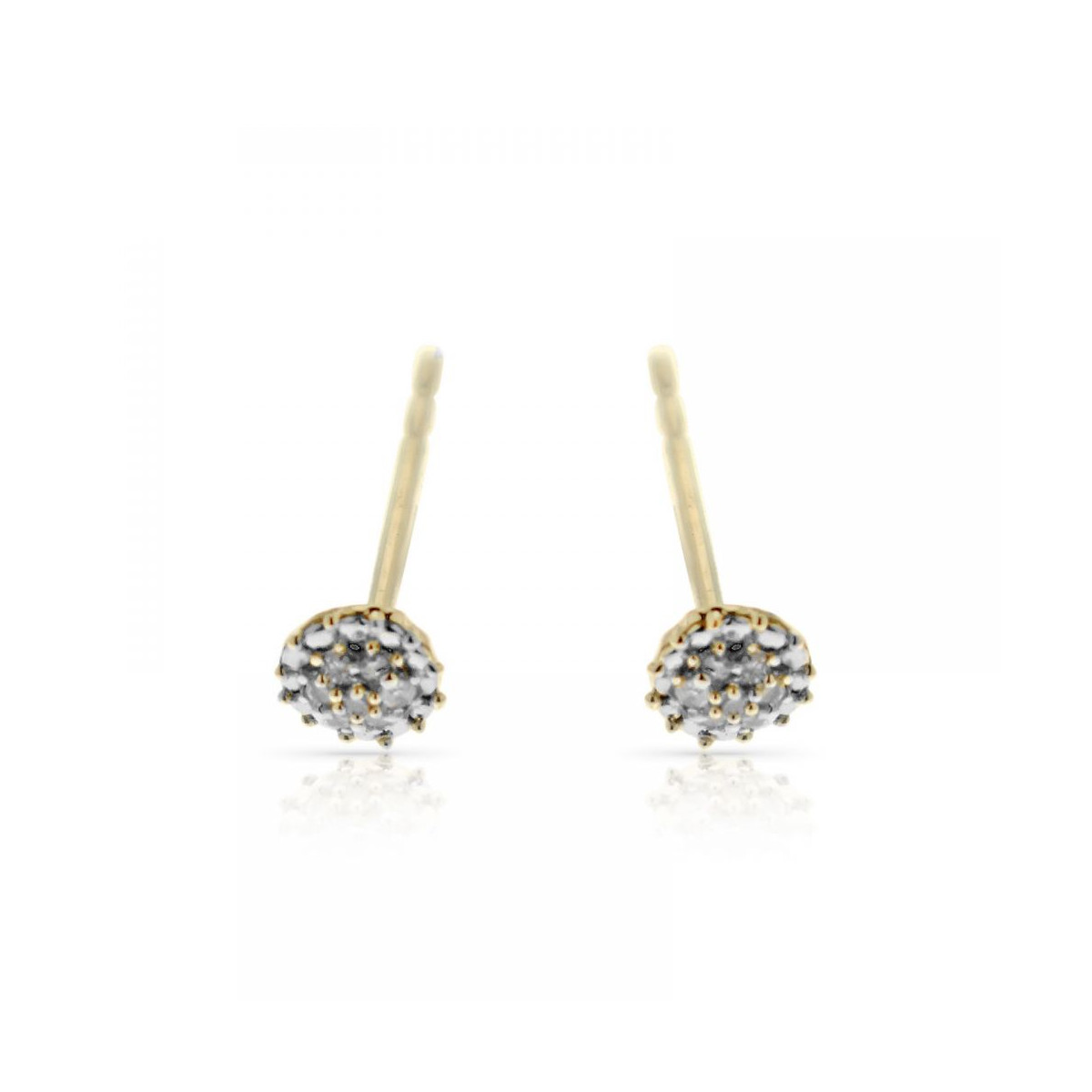 Boucles d'oreilles "Syana" Or jaune et Diamant