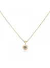 Pendentif or jaune et diamants