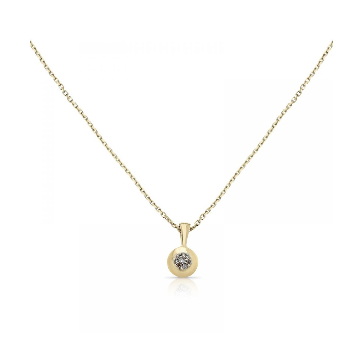 Pendentif "Gisèle" Or jaune et Diamant