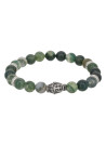 Bracelet Tibétain en perles de pierre et détail bouddha