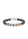Bracelet perles de pierre et acier